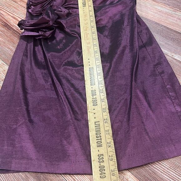 JESSICA MCCLINTOCK x GUNNE SAX Women's Purple Vintage 90s Formal Mini Dress 11 - Picture 5 of 6